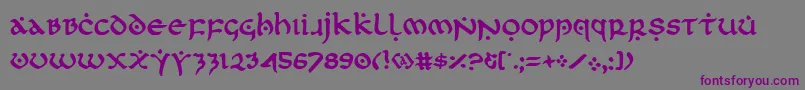 Шрифт firstorder – фиолетовые шрифты на сером фоне