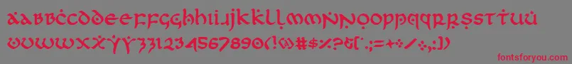 firstorder Font – Red Fonts on Gray Background