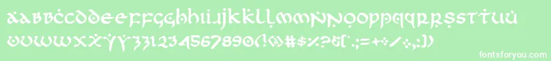firstorder Font – White Fonts on Green Background