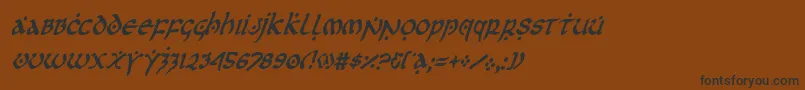 firstordercondital Font – Black Fonts on Brown Background