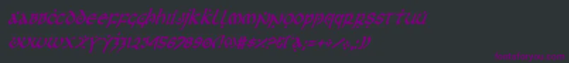 firstordercondital Font – Purple Fonts on Black Background