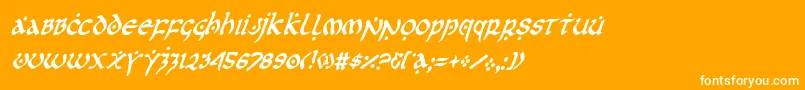 firstordercondital Font – White Fonts on Orange Background