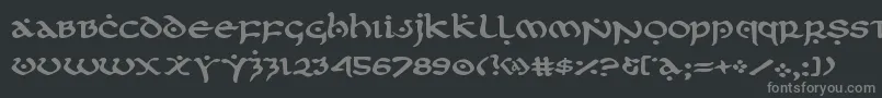 フォントfirstorderexpand – 黒い背景に灰色の文字