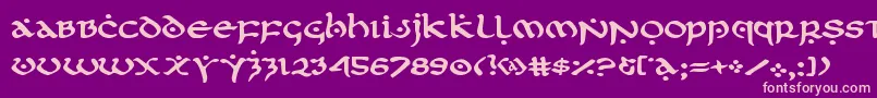 firstorderexpand Font – Pink Fonts on Purple Background