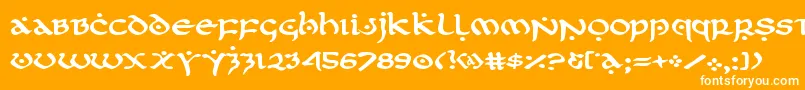 フォントfirstorderexpand – オレンジの背景に白い文字