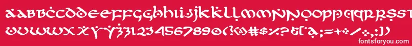 フォントfirstorderexpand – 赤い背景に白い文字