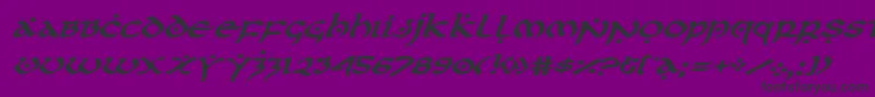 firstorderexpandital Font – Black Fonts on Purple Background