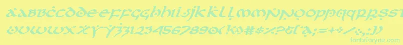 Подробнее о шрифте firstorderexpandital Шрифт firstorderexpandital – зелёные шрифты на жёлтом фоне