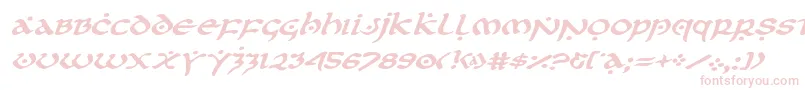 firstorderexpandital Font – Pink Fonts on White Background