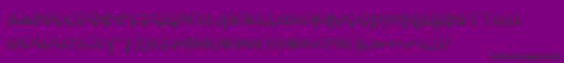 firstordergrad Font – Black Fonts on Purple Background