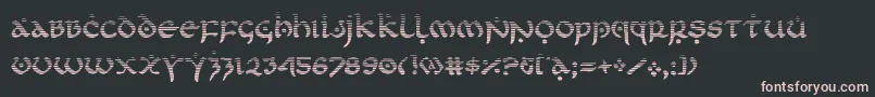 Fonte firstordergrad – fontes rosa em um fundo preto
