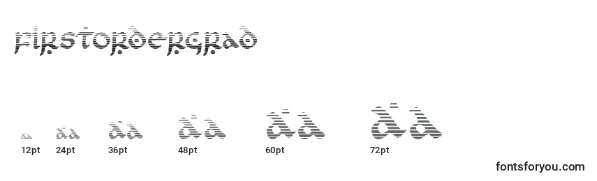 Firstordergrad Font Sizes