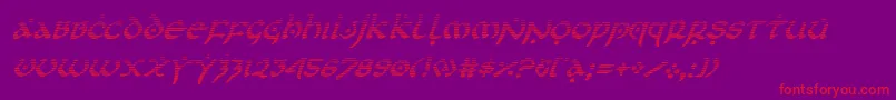 firstordergradital Font – Red Fonts on Purple Background