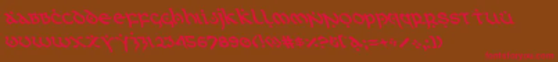 firstorderleft Font – Red Fonts on Brown Background