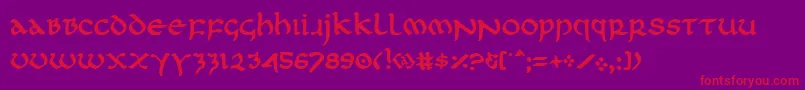 firstorderplain Font – Red Fonts on Purple Background