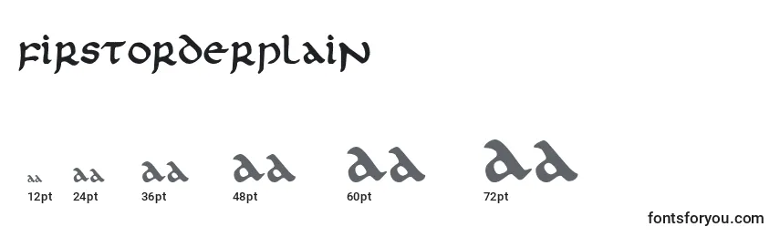 Firstorderplain (126733) Font Sizes