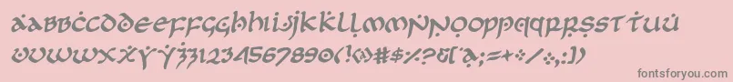firstorderrotal Font – Gray Fonts on Pink Background