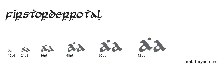 Firstorderrotal Font Sizes