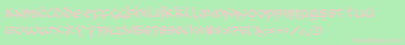 firstorderrotate Font – Pink Fonts on Green Background