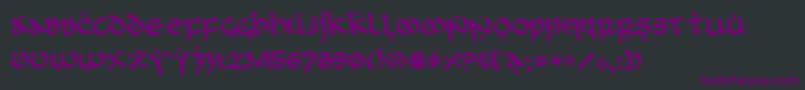 Шрифт firstorderrotate – фиолетовые шрифты на чёрном фоне