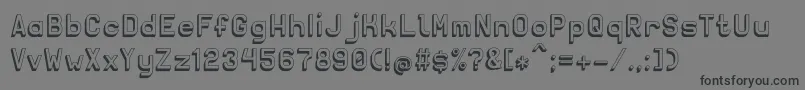 Solidsans3D Font – Black Fonts on Gray Background