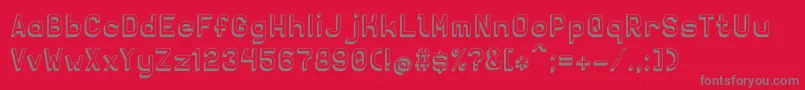 Solidsans3D Font – Gray Fonts on Red Background