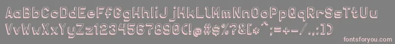 Solidsans3D Font – Pink Fonts on Gray Background