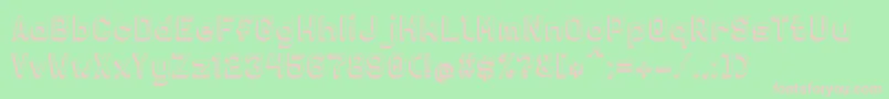 Solidsans3D Font – Pink Fonts on Green Background