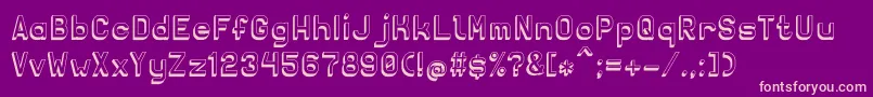 Solidsans3D Font – Pink Fonts on Purple Background