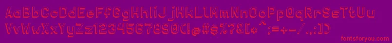 Solidsans3D Font – Red Fonts on Purple Background