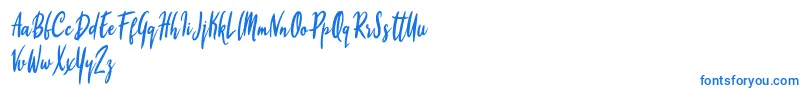 Firyana Beauty-Schriftart – Blaue Schriften