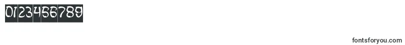 FISH BONE Inverse Font – Fonts for Numbers and Digits