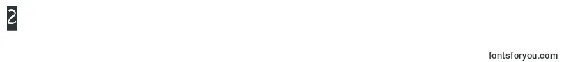 FISH BONE Inverse-Schriftart – Schriften für die Ziffer 2