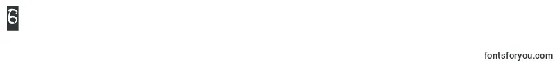 FISH BONE Inverse Font – Fonts for Digit 6