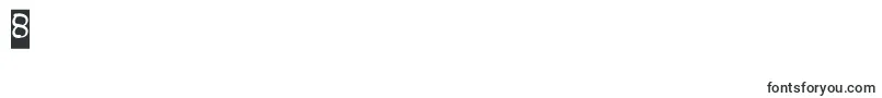 FISH BONE Inverse Font – Fonts for Digit 8