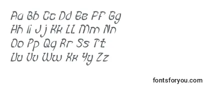 Шрифт FISH BONE Italic