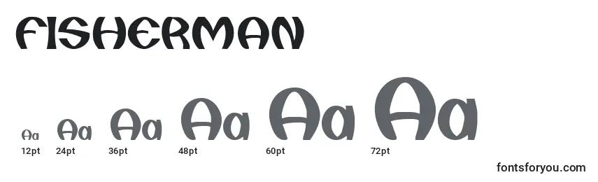 Размеры шрифта FISHERMAN (126753)