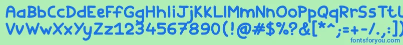 Подробнее о шрифте Fishes Friends Bold Шрифт Fishes Friends Bold – синие шрифты на зелёном фоне