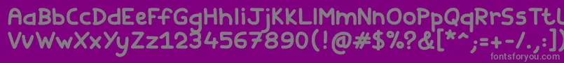 More about Fishes Friends Bold Font Fishes Friends Bold Font – Gray Fonts on Purple Background