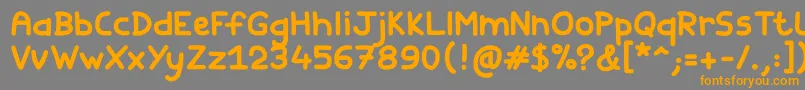 More about Fishes Friends Bold Font Fishes Friends Bold Font – Orange Fonts on Gray Background