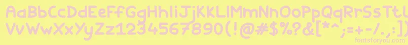 More about Fishes Friends Bold Font Fishes Friends Bold Font – Pink Fonts on Yellow Background