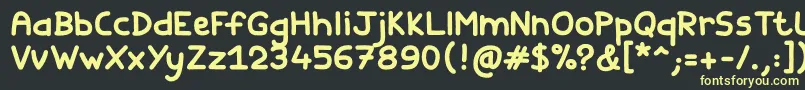 More about Fishes Friends Bold Font Fishes Friends Bold Font – Yellow Fonts on Black Background