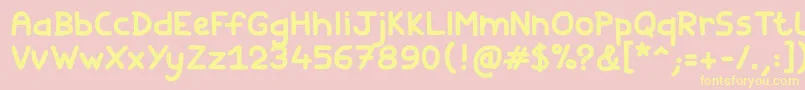 More about Fishes Friends Bold Font Fishes Friends Bold Font – Yellow Fonts on Pink Background