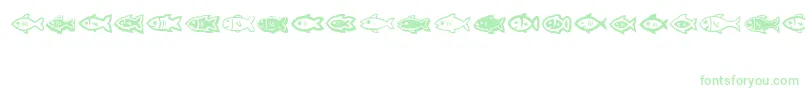 Fishes-Schriftart – Grüne Schriften