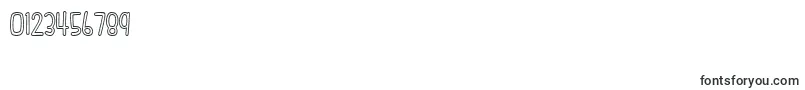 FishFingers Outline Font – Fonts for Numbers and Digits