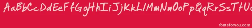Подробнее о шрифте JotterscriptMedium Шрифт JotterscriptMedium – розовые шрифты на красном фоне