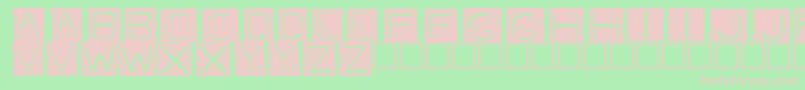 fkafont  Font – Pink Fonts on Green Background