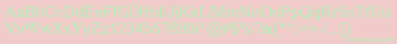 fkr area51life Font – Green Fonts on Pink Background