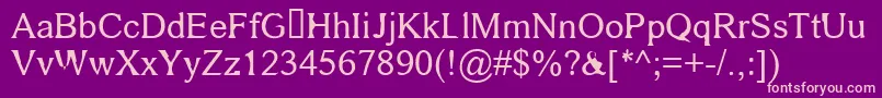 fkr area51life Font – Pink Fonts on Purple Background