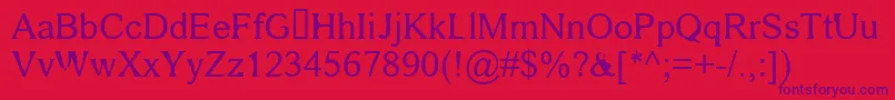 fkr area51life Font – Purple Fonts on Red Background
